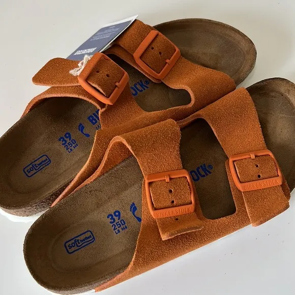 Birkenstock Arizona BS Sandal Narrow Fit Size 8 Women’s Russet Orange Shoes