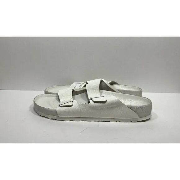 Birkenstock Arizona White Leather Sandal Men’s Size 12 45 Narrow Width Shoes