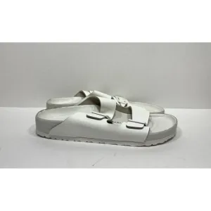 Birkenstock Arizona White Leather Sandal Men’s Size 12 45 Narrow Width Shoes