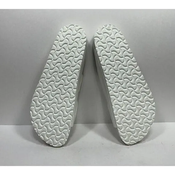 Birkenstock Arizona White Leather Sandal Men’s Size 12 45 Narrow Width Shoes