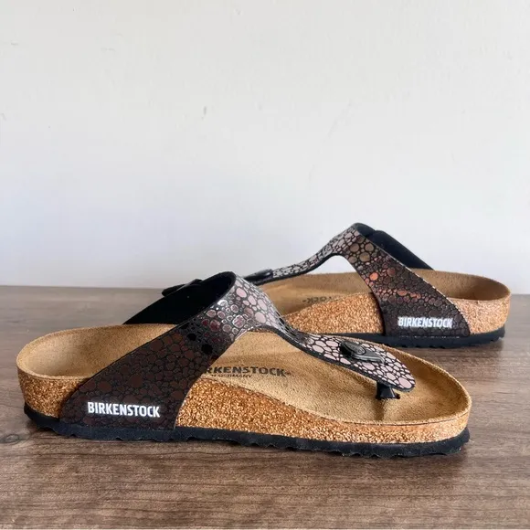 BIRKENSTOCK Gizeh Birko-Flor Unisex Sandal Size 8 or 6 aka 39 #403A