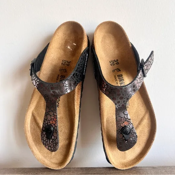 BIRKENSTOCK Gizeh Birko-Flor Unisex Sandal Size 8 or 6 aka 39 #403A