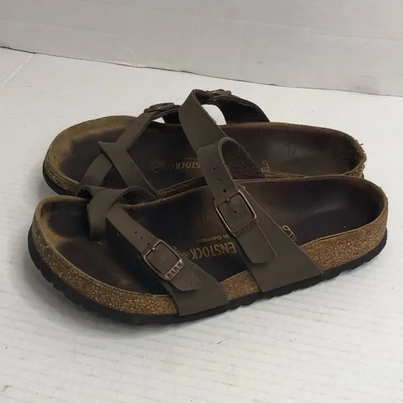 Birkenstock Sandals Shoes Womens Size 7 Mens Size 5 Brown EUR 38 Bircks