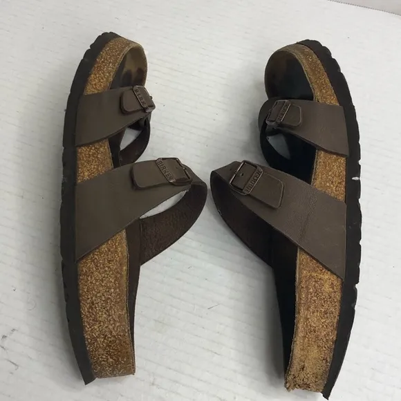 Birkenstock Sandals Shoes Womens Size 7 Mens Size 5 Brown EUR 38 Bircks