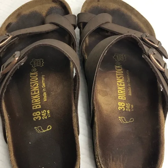Birkenstock Sandals Shoes Womens Size 7 Mens Size 5 Brown EUR 38 Bircks