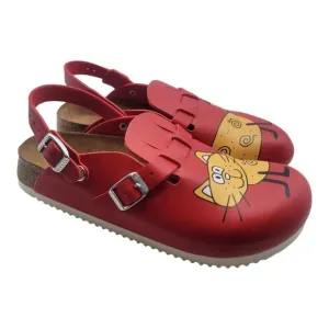 BIRKENSTOCK Shoes Unisex 39 KAY SL CAT RED PROFESSIONAL SABOT BACKSTRAP Coastal