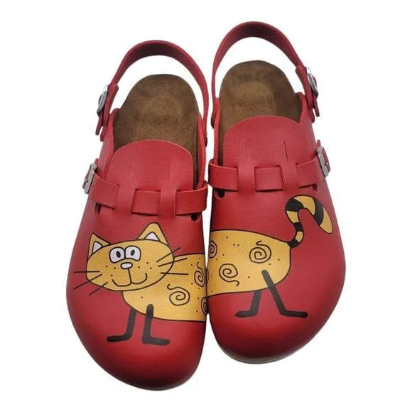 BIRKENSTOCK Shoes Unisex 39 KAY SL CAT RED PROFESSIONAL SABOT BACKSTRAP Coastal