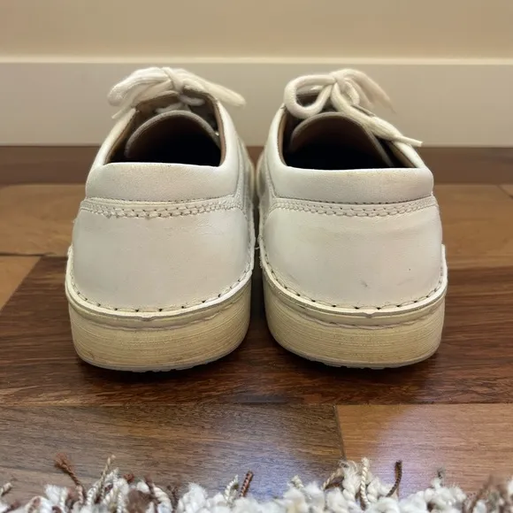 Birkenstock White Leather Lace Up Shoes Mens Size 8 Women’s Size 10