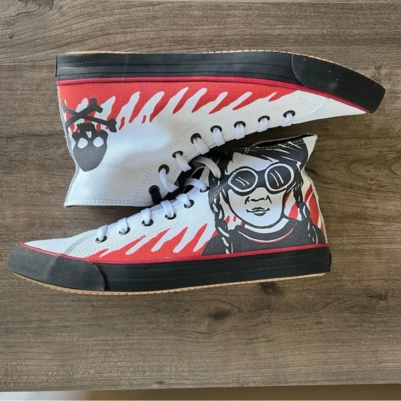 Blanx Erre Fire Unisex Hi Top Shoe Size 9.5 or 11