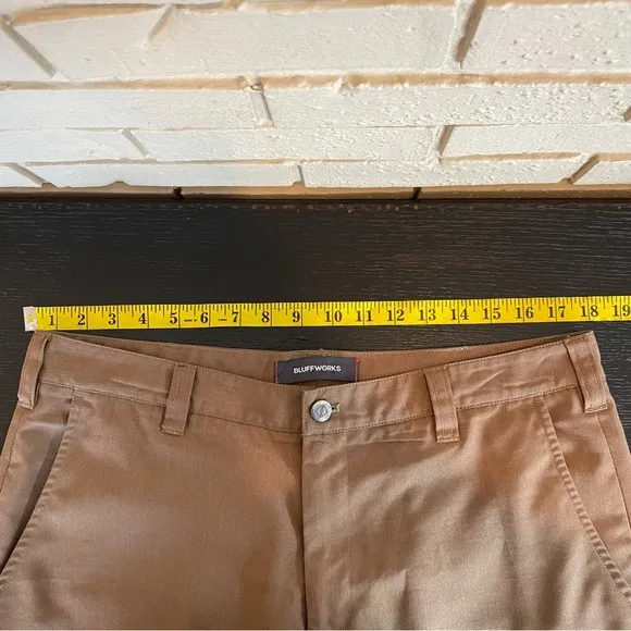 Bluffworks Regular Fit Original Chino Men Pants 35X32 Preppy Made In USA Capsule