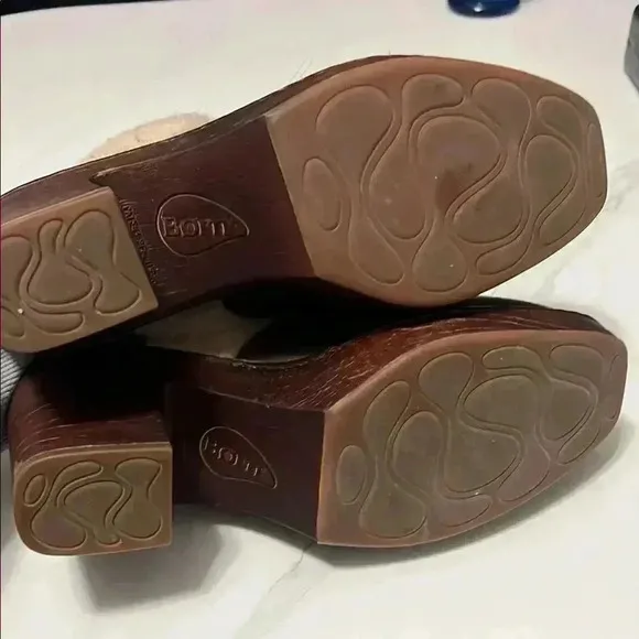 Born Shearling-Lined Leather Shoes