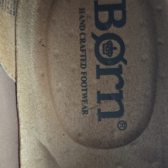 Born Tan and White Oxford Shoes