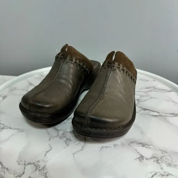 BORN Women’s Leather Clog Shoes sz 8 Handmade NEW # H780