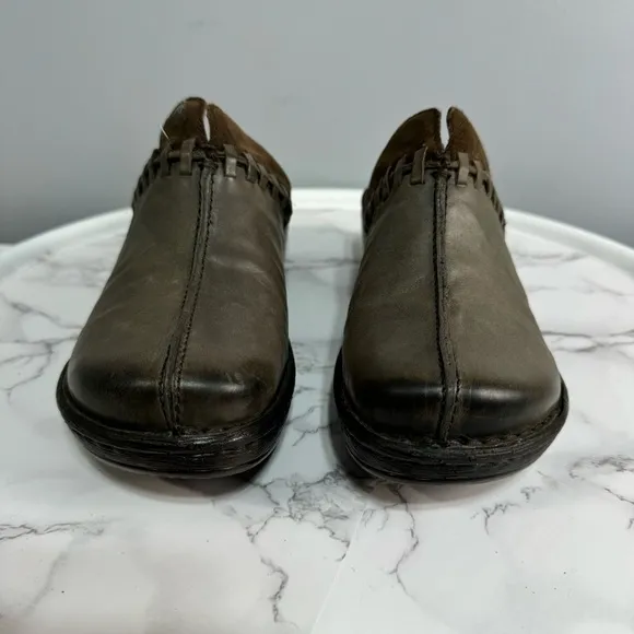 BORN Women’s Leather Clog Shoes sz 8 Handmade NEW # H780