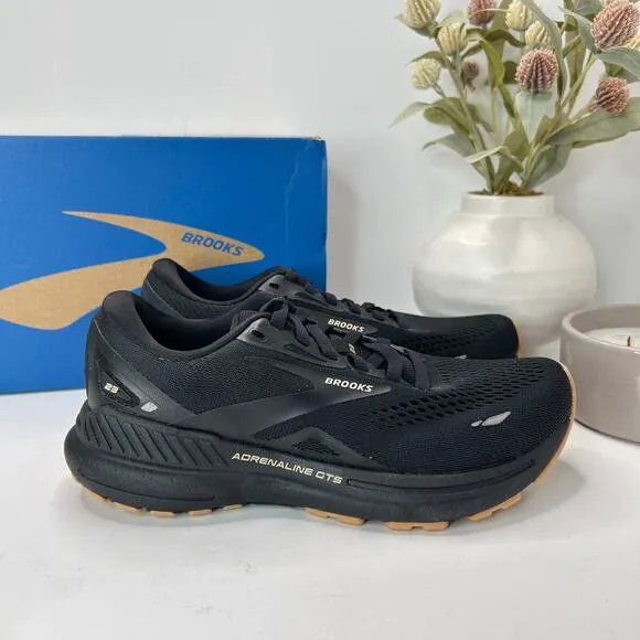 Brooks Adrenaline GTS 23 Running Shoes Black Cream Biscuit Women’s US 6B NWD