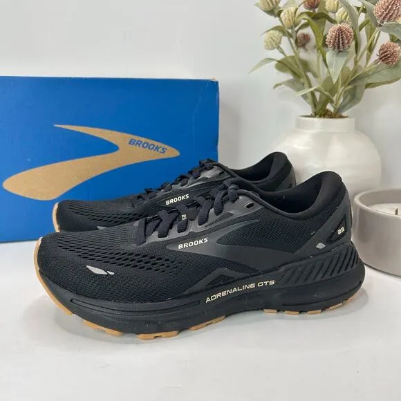 Brooks Adrenaline GTS 23 Running Shoes Black Cream Biscuit Women’s US 6B NWD