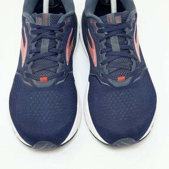 Brooks Beast 20 Mens Size 9.5 EEEE Extra Wide 4E Navy Running Shoes 1103274E480