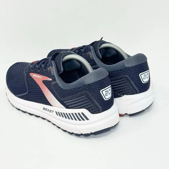 Brooks Beast 20 Mens Size 9.5 EEEE Extra Wide 4E Navy Running Shoes 1103274E480