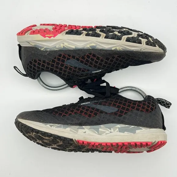 Brooks Caldera 3 Womens Trail Hiking Shoes 8.5 Black/Grey/Teaberry - 1202881B092