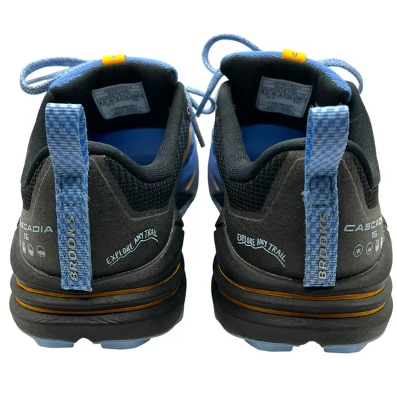 Brooks Cascadia 16 Trail Running Shoes Blue Black Womens 8.5