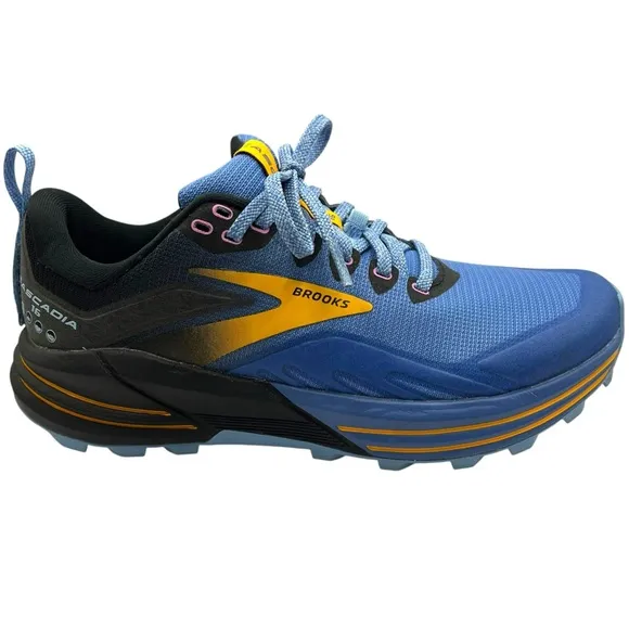 Brooks Cascadia 16 Trail Running Shoes Blue Black Womens 8.5