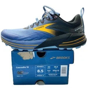 Brooks Cascadia 16 Trail Running Shoes Blue Black Womens 8.5