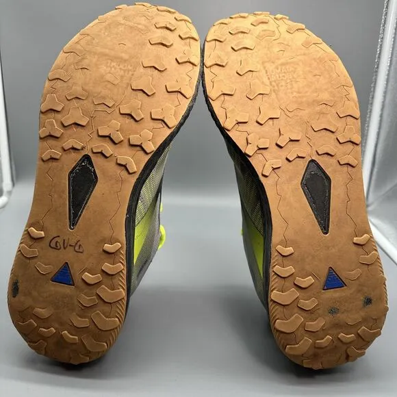 Brooks Catamount Men's Size 11.5 Trail Running Gray Yellow Laces Athletic Shoes