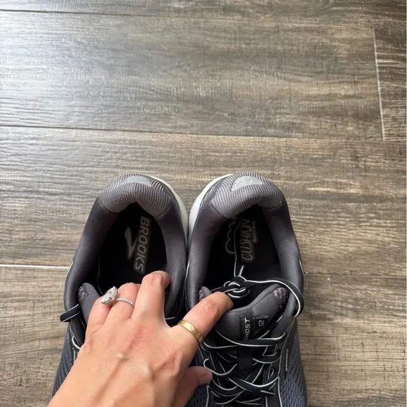 Brooks ghost 12 dark gray, running sneakers shoes 12