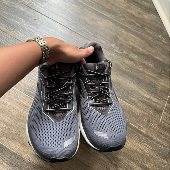Brooks ghost 12 dark gray, running sneakers shoes 12