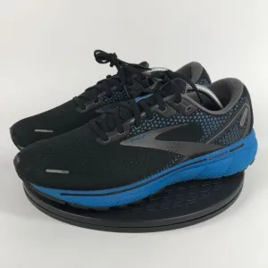 Brooks Ghost 14 Black/Blue Running Shoes 1103692E056 Men’s Size 11.5 2E