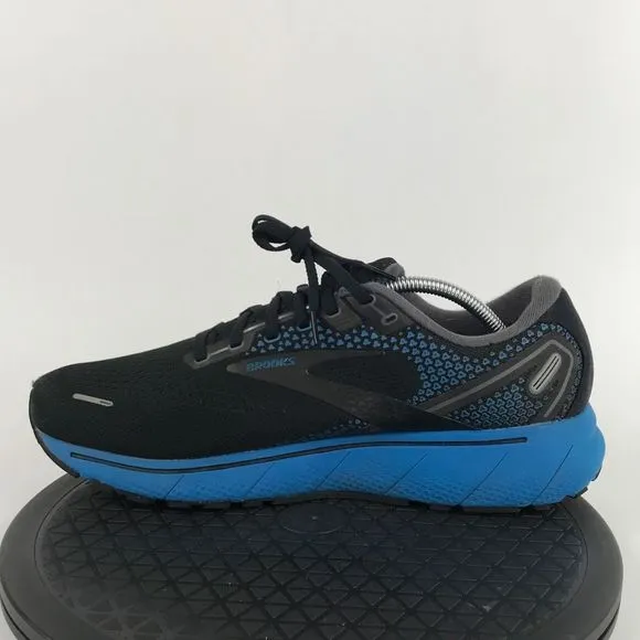Brooks Ghost 14 Black/Blue Running Shoes 1103692E056 Men’s Size 11.5 2E
