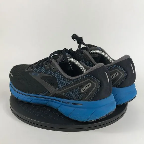 Brooks Ghost 14 Black/Blue Running Shoes 1103692E056 Men’s Size 11.5 2E