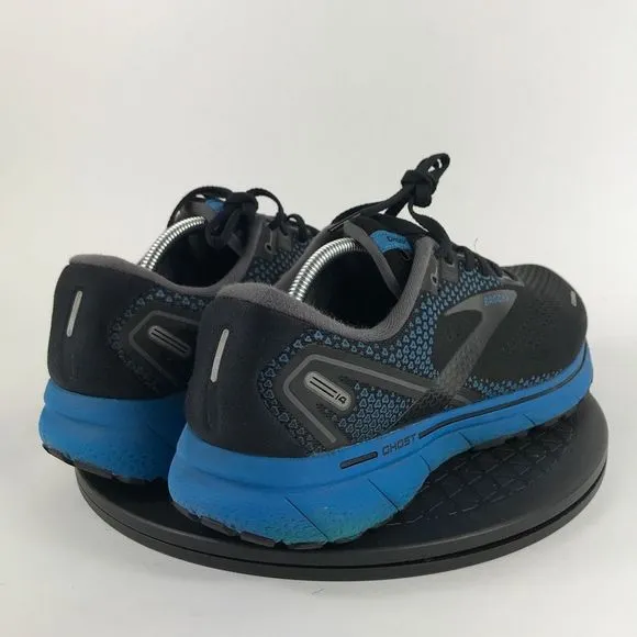 Brooks Ghost 14 Black/Blue Running Shoes 1103692E056 Men’s Size 11.5 2E