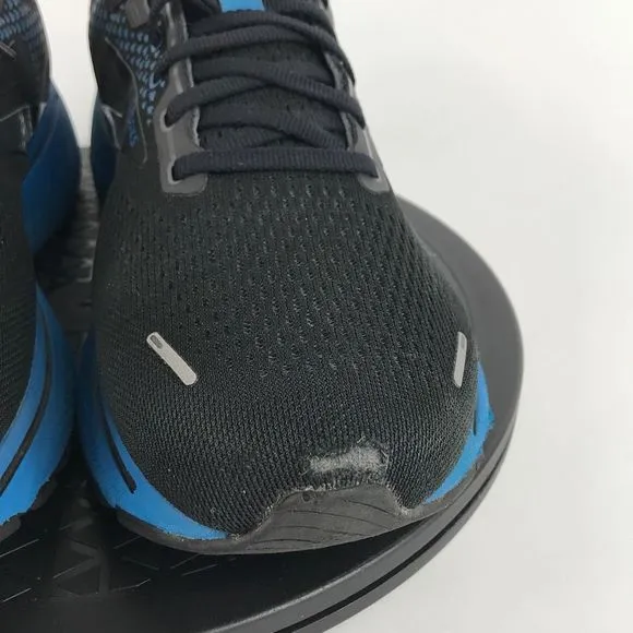 Brooks Ghost 14 Black/Blue Running Shoes 1103692E056 Men’s Size 11.5 2E