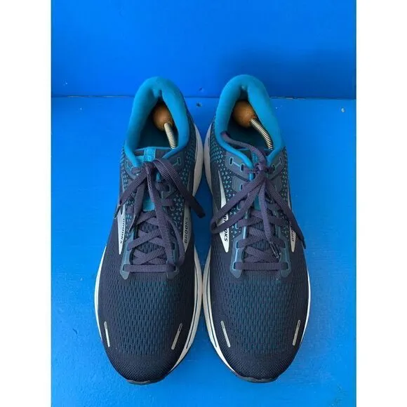 Brooks Ghost 14 Men’s Size 12.5 Med Running Shoes 1103691D190 White/Gray/Navy