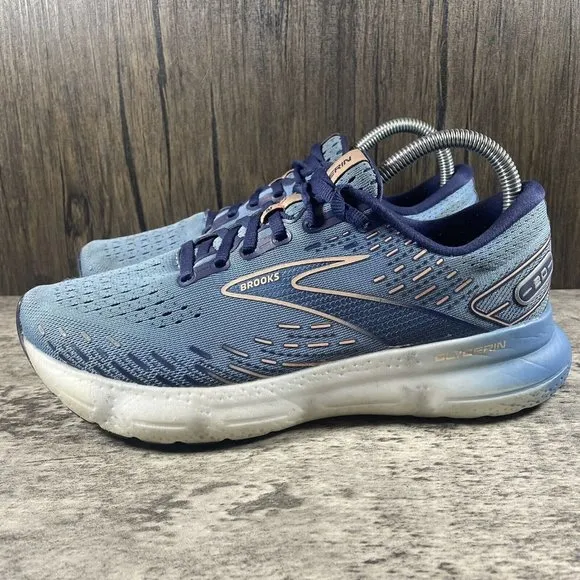 Brooks Glycerin 20 1203691B478 Blue Running Shoes Sneakers Women’s Size 9 B