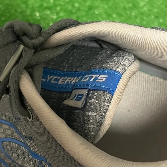 Brooks Glycerin GTS 19 Athletic Running‎ Shoes Grey Blue Men’s Size 14 US