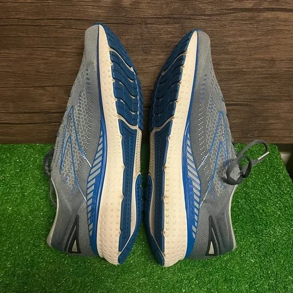Brooks Glycerin GTS 19 Athletic Running‎ Shoes Grey Blue Men’s Size 14 US