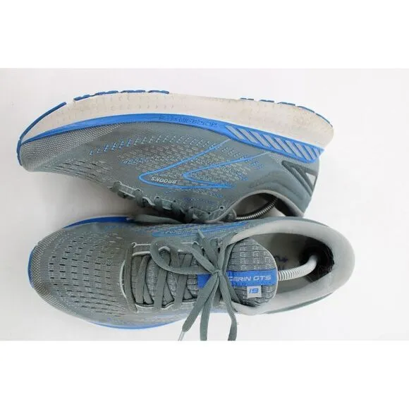 Brooks Glycerin GTS 19 Running Shoes Mens 12 EE Gray Mesh Athletic Trainers