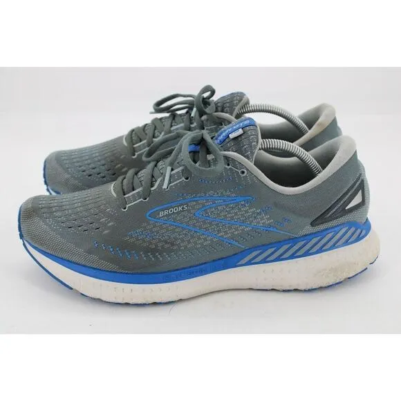 Brooks Glycerin GTS 19 Running Shoes Mens 12 EE Gray Mesh Athletic Trainers