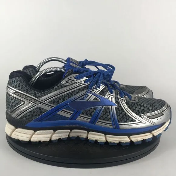Brooks GTS 17 Silver/Blue Running Shoes 1102411B017 Men’s Size 11 B Narrow