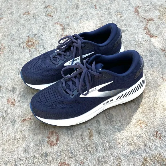 Brooks GTS Beast 24 EUC Blue Athletic Shoes Men’s Sz 10