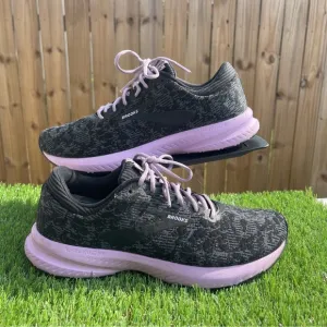 Brooks Launch 6 Women’s Running Shoes Size 9 Black Lavender