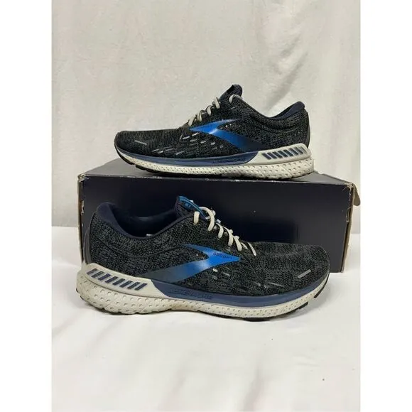 Brooks Mens Adrenaline GTS 21 1103491D402 Black Running Shoes Sneakers Sz 9.5