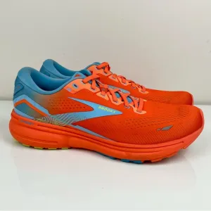 Brooks Men’s Size 10.0 D Ghost 15 Orange &amp; Blue Athletic Running Shoes