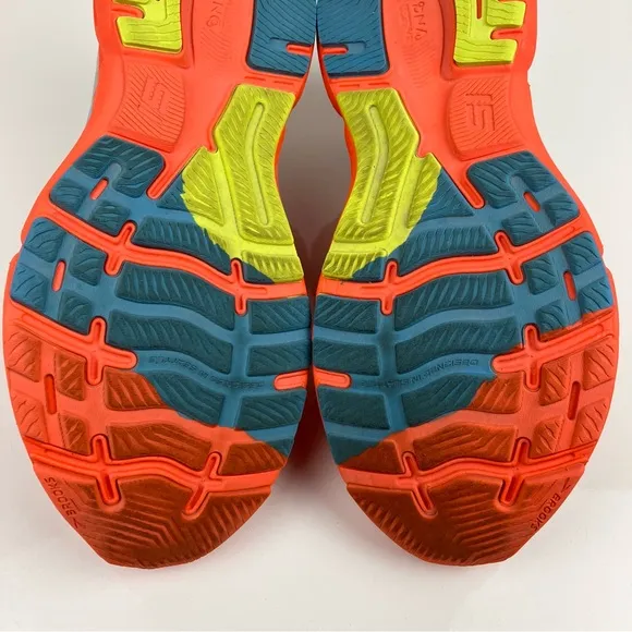 Brooks Men’s Size 10.0 D Ghost 15 Orange &amp; Blue Athletic Running Shoes
