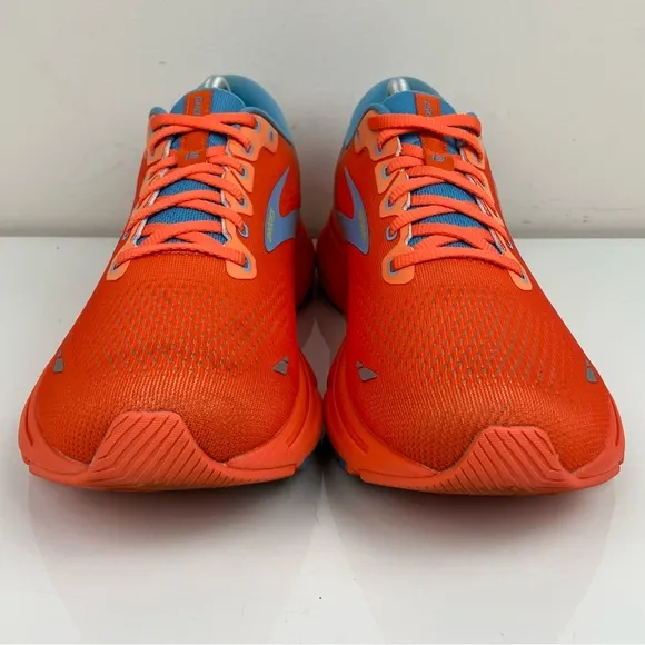 Brooks Men’s Size 10.0 D Ghost 15 Orange &amp; Blue Athletic Running Shoes
