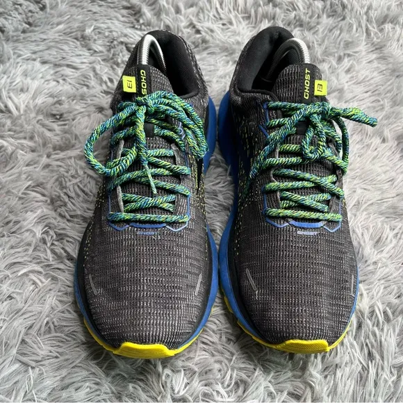 Brooks Sneakers Men’s Size 10.5 Ghost 13 Running Shoes Black Blue