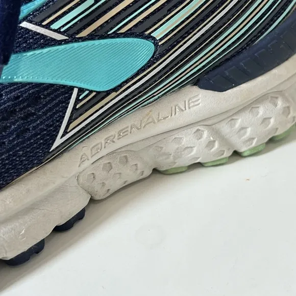 Brooks Sz. 11 GTS19 Adrenaline Navy Mesh Knit Lightweight Athletic Running Shoe