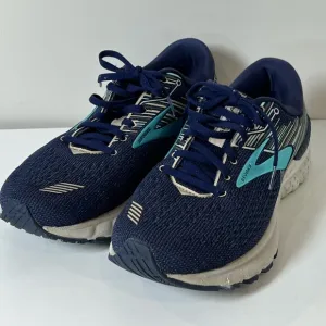 Brooks Sz. 11 GTS19 Adrenaline Navy Mesh Knit Lightweight Athletic Running Shoe